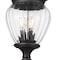 Z-Lite Davina 3 Light Outdoor Post Mounted Fixture, 10in. W x 114.25in. H, Black 5016PHMR-5011P-BK - alternate 3